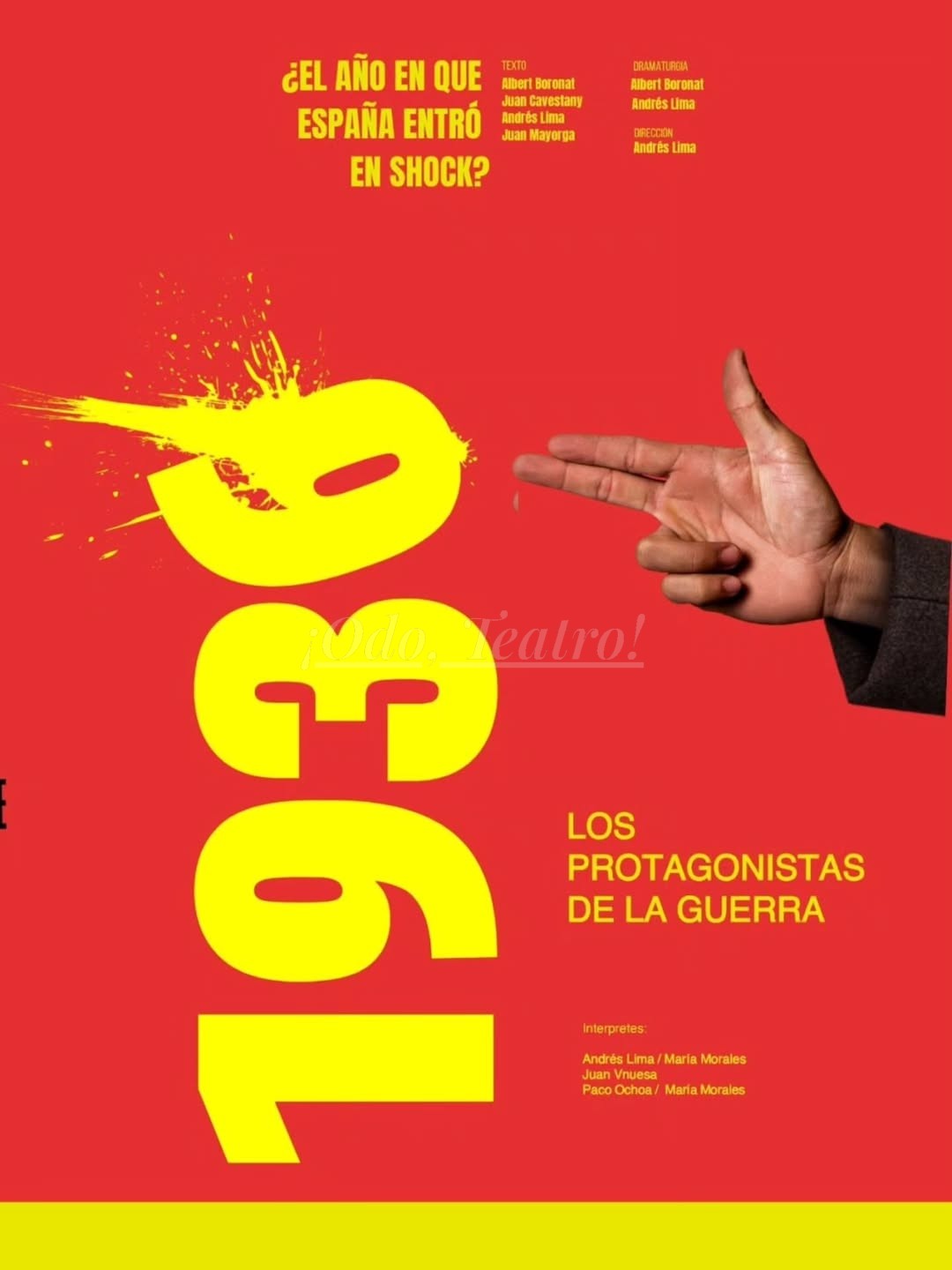 Conferencia actuada de 1936. Los protagonistas de la guerra