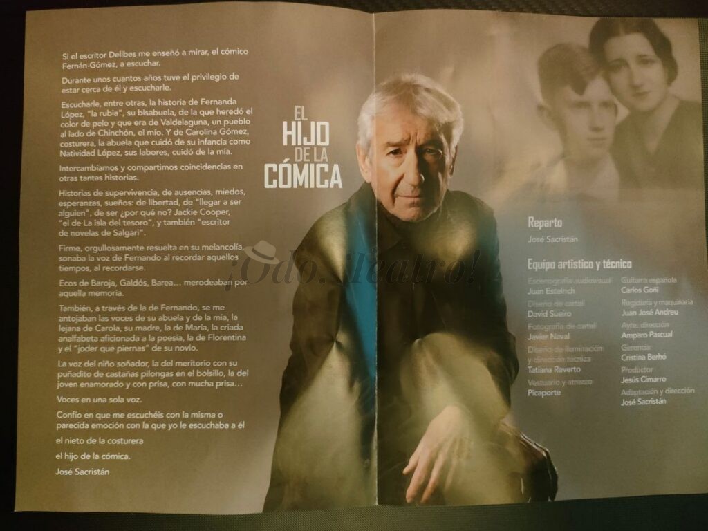 el hijo de la cómica interior folleto